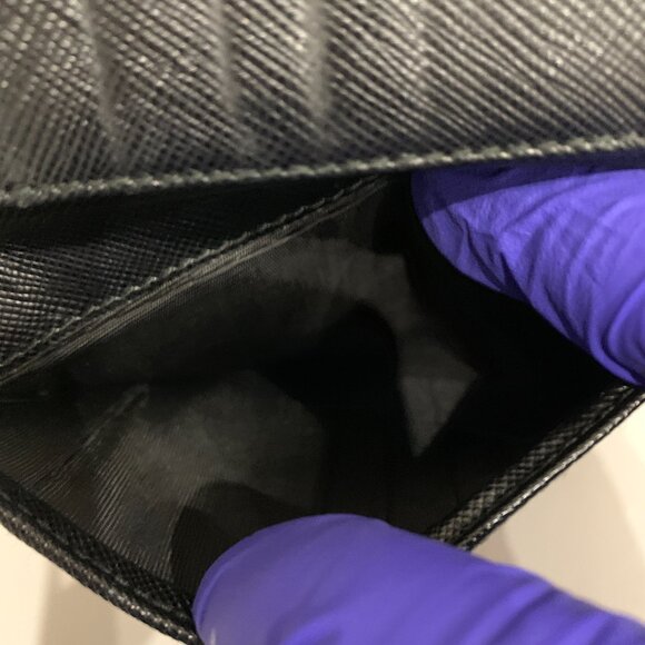 Prada Black Trifold Wallet sku#84810 (Gently used) - Picture 9 of 11